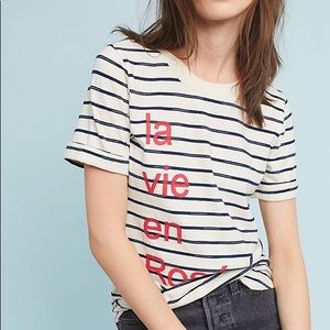 Anthropologie “La Vie En Rose” Graphic Tee